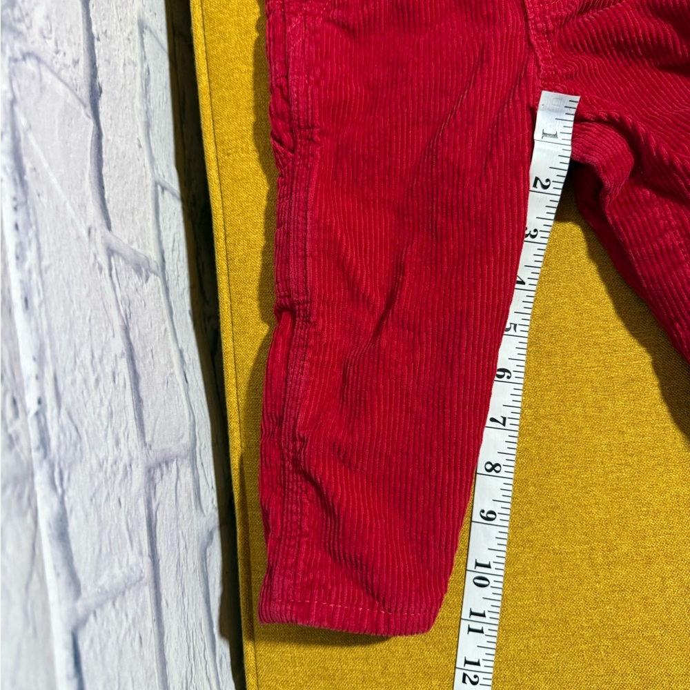 Vtg OshKosh B'gosh Kids Red Vestbak Corduroy Overalls, Size 18 months - Picture 7 of 8
